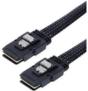 Mini SAS Cable SFF-8643 to SFF-8643 Cable 32" (81cm) 12Gbps SAS 3.0 | Internal High-Density Mini SAS | RAID Controller to Backplane/HDD Server Mini SAS Cable SFF-8643 to SFF-8643 Cable 32" (81cm) 12Gbps SAS 3.0 | Internal High-Density Mini SAS | RAID Controller to Backplane/HDD Server