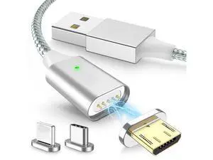 5A Magnetic Charger USB Charging Cable for IPhone Micro USB Type C Mole Phone Fast Charge Magnet Charger USB Cable 3 Plug 5A Magnetic Charger USB Charging Cable for IPhone Micro USB Type C Mole Phone Fast Charge Magnet Charger USB Cable 3 Plug