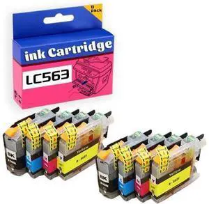 LC563 Ink Cartridge for Brother High Yield Replacement Pack,Compatible for MFC-J2310 MFC-J2510 MFC-J3520 MFC-J3720 Printer 2 Set LC563 Ink Cartridge for Brother High Yield Replacement Pack,Compatible for MFC-J2310 MFC-J2510 MFC-J3520 MFC-J3720 Printer 2 Set
