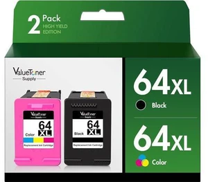 Valuetoner Supply 64xl Remanufactured Ink Cartridge Replacement 64xl Ink Cartridge Combo Pack for Envy Photo 7858 7855 7155 6255 6252 7120 6232 7158 7164 5542 7255e 7955e 7958e Printer (2 Pack) Valuetoner Supply 64xl Remanufactured Ink Cartridge Replacement 64xl Ink Cartridge Combo Pack for Envy Photo 7858 7855 7155 6255 6252 7120 6232 7158 7164 5542 7255e 7955e 7958e Printer (2 Pack)
