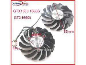 PLD09210S12HH 85mm 12V 0.40A 4Pin VGA Fan For MSI GTX1660 1660S 1660ti VENTUS XS Video Graphics Card Cooler Cooling Fan PLD09210S12HH 85mm 12V 0.40A 4Pin VGA Fan For MSI GTX1660 1660S 1660ti VENTUS XS Video Graphics Card Cooler Cooling Fan