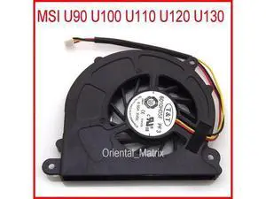 6010H05F PF3 DC5V 0.55A 3Pin For MSI U90 U100 U110 U120 U130 Laptop CPU Cooler Fan 6010H05F PF3 DC5V 0.55A 3Pin For MSI U90 U100 U110 U120 U130 Laptop CPU Cooler Fan