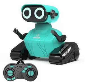 GILOBABY Remote Control Robot, 2.4GHz RC Robot Toy for Kids, with Shine Eyes, Flexible Head and Hands, 360 Degree Rotation, Idea Gift Toy for Babies Toddlers Kids Children - Blue GILOBABY Remote Control Robot, 2.4GHz RC Robot Toy for Kids, with Shine Eyes, Flexible Head and Hands, 360 Degree Rotation, Idea Gift Toy for Babies Toddlers Kids Children - Blue