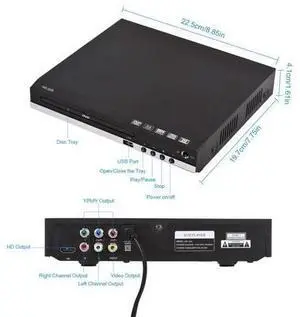 Professional Home DVD Player DVD CD Disc Media Player Digital Multimedia Player U Disk Playback HD AV Output with Remote Control Professional Home DVD Player DVD CD Disc Media Player Digital Multimedia Player U Disk Playback HD AV Output with Remote Control