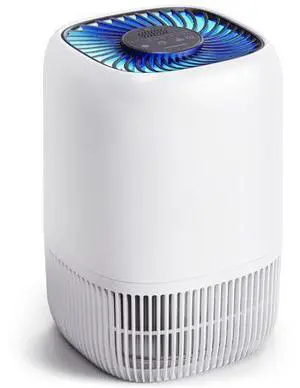 Air Purifiers for Home with H13 Quiet HEPA Filter, Up to 1076 Ft² for Pet Hair, Odors, Pollen, Smoke, Compact Air Cleaner with 3 Speeds, Timer, Aroma Quiet 360°Intake Filter, White Air Purifiers for Home with H13 Quiet HEPA Filter, Up to 1076 Ft² for Pet Hair, Odors, Pollen, Smoke, Compact Air Cleaner with 3 Speeds, Timer, Aroma Quiet 360°Intake Filter, White