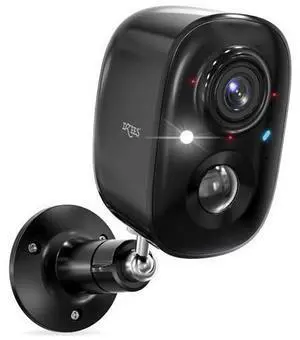 Dzees Security Camera Outdoor Wireless - Upgrade 2K 3MP Battery Powered WiFi Outdoor Camera Wireless, Spotlight, Siren, AI Dectection, Color Night Vision, IP66 Waterproof Cloud/SD-Black Dzees Security Camera Outdoor Wireless - Upgrade 2K 3MP Battery Powered WiFi Outdoor Camera Wireless, Spotlight, Siren, AI Dectection, Color Night Vision, IP66 Waterproof Cloud/SD-Black