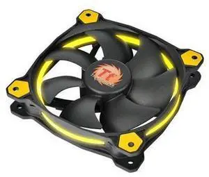 Riing 14 High Static Pressure 140Mm Circular Led Case Radiator Cooling Fan Cl-F039-Pl14Yl-A Yellow Riing 14 High Static Pressure 140Mm Circular Led Case Radiator Cooling Fan Cl-F039-Pl14Yl-A Yellow