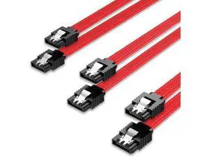 3PACK SATA Cable III isptewhie 3 Pack 6Gbps Straight HDD SDD Data Cable with Locking Latch 50cm 18 Inch for SATA HDD SSD CD Driver CD Writer Red 3PACK SATA Cable III isptewhie 3 Pack 6Gbps Straight HDD SDD Data Cable with Locking Latch 50cm 18 Inch for SATA HDD SSD CD Driver CD Writer Red
