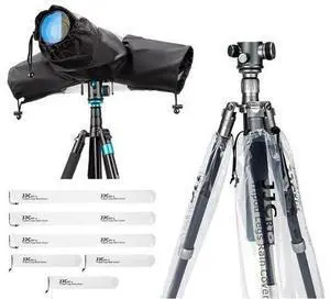 Camera Rain Cover + Tripod Leg CoverDSLR Mirrorless Camera Rain Cover with 6 Pack Camera Tripod Leg Covers Camera Rain Cover + Tripod Leg CoverDSLR Mirrorless Camera Rain Cover with 6 Pack Camera Tripod Leg Covers