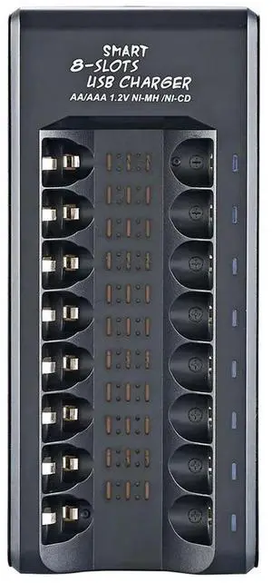 1.2V 8 Slot USB Electric Electric Charger for AA/AAA Ni-MH/Ni-Cd with LED Indicator 1.2V 8 Slot USB Electric Electric Charger for AA/AAA Ni-MH/Ni-Cd with LED Indicator