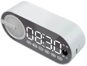 BT Speaker Small Alarm Clock LED Display with Dual Alarms Human-Activated for Bedroom Home BT Speaker Small Alarm Clock LED Display with Dual Alarms Human-Activated for Bedroom Home