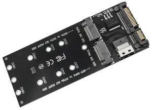 M.2 To SATA Adapter SFF-8654 To M2 NVME SSD Converter 2 in 1 Combo Adapter Converter Riser Board for PC Desktop Mainboard M.2 To SATA Adapter SFF-8654 To M2 NVME SSD Converter 2 in 1 Combo Adapter Converter Riser Board for PC Desktop Mainboard