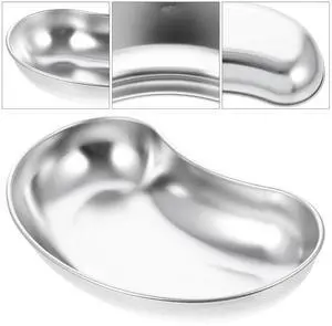 1Pcs Stainless Steel Kidney Shaped Tray Instrument Tray for Clinical Surgery Experiment Disinfection Fluid 1Pcs Stainless Steel Kidney Shaped Tray Instrument Tray for Clinical Surgery Experiment Disinfection Fluid