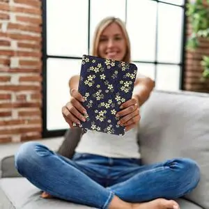 Exquisite Cloth Book Cover with Elegant Gold Foil Floral Design Decorative Book Sleeve for School Student Use Wear Resistant Non Exquisite Cloth Book Cover with Elegant Gold Foil Floral Design Decorative Book Sleeve for School Student Use Wear Resistant Non