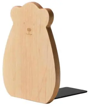 1Pcs Lovely Bear Style Wooden Bookend Solid Wood Book Fixator Smooth Finish Home Office Decor Bookshelf Fitting 1Pcs Lovely Bear Style Wooden Bookend Solid Wood Book Fixator Smooth Finish Home Office Decor Bookshelf Fitting