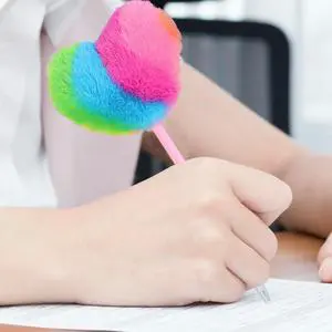 8Pcs Heart-Shaped Pom Pom Ballpoint Pens Cute Kawaii Stationery for Students Journaling Valentine Christmas Office School 8Pcs Heart-Shaped Pom Pom Ballpoint Pens Cute Kawaii Stationery for Students Journaling Valentine Christmas Office School