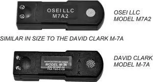 Replacement aviation microphone windscreens for Bose, Lightspeed, David Clark, Crystal Mic (Two (2) Pack with M-7A2 Microphone)) Replacement aviation microphone windscreens for Bose, Lightspeed, David Clark, Crystal Mic (Two (2) Pack with M-7A2 Microphone))