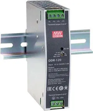 PowerNex Mean Well DDR-120 28 PCS/Box 120W DIN Rail Type DC-DC Converter MEANWELL 120W Converter (28 PCS, DDR-120A-48) PowerNex Mean Well DDR-120 28 PCS/Box 120W DIN Rail Type DC-DC Converter MEANWELL 120W Converter (28 PCS, DDR-120A-48)