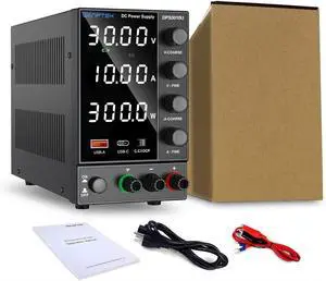 Adjustable Switching Power Supply (30V 10A) with Encoder Coarse and Fine Adjustment Knobs, with USB and Type-C Fast Charging(DPS3010U) Adjustable Switching Power Supply (30V 10A) with Encoder Coarse and Fine Adjustment Knobs, with USB and Type-C Fast Charging(DPS3010U)
