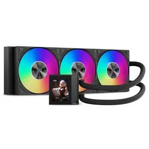 CPU Cooler, 360mm AIO Liquid Cooling, High-Performance Pump, 2.4 IPS Display, CPS ARGB Water Cooling with Quiet F5 R120 Fans(DC360 Black) CPU Cooler, 360mm AIO Liquid Cooling, High-Performance Pump, 2.4 IPS Display, CPS ARGB Water Cooling with Quiet F5 R120 Fans(DC360 Black)