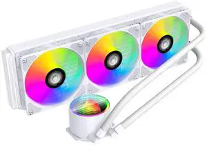 Jungle Leopard TK1 ARGB Water Cooling CPU Cooler,800-2000RPM ARGB PWM Fans,for Intel LGA115X/1200/1700/1366/2011/2066,for AMD:FM2/FM2+/AM3/AM3+/AM4/AM5 (White-360mm) Jungle Leopard TK1 ARGB Water Cooling CPU Cooler,800-2000RPM ARGB PWM Fans,for Intel LGA115X/1200/1700/1366/2011/2066,for AMD:FM2/FM2+/AM3/AM3+/AM4/AM5 (White-360mm)