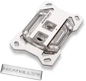 Watercool HEATKILLER IV PRO CPU Water Block (Socket AM4, AM5) and HEATKILLER Badge Bundle, Acrylic, TR-60294-60575 Watercool HEATKILLER IV PRO CPU Water Block (Socket AM4, AM5) and HEATKILLER Badge Bundle, Acrylic, TR-60294-60575