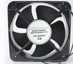380V 0.2A 180X180X60MM 2-Wire Cooling Fan 380V 0.2A 180X180X60MM 2-Wire Cooling Fan