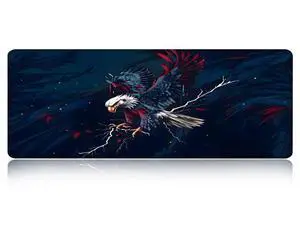 Large Gaming Mouse pad,Eagle Anti Slip Rubber Base Mouse pad, Suitable for Computer, Laptop, Office Desk Accessories Large Gaming Mouse pad,Eagle Anti Slip Rubber Base Mouse pad, Suitable for Computer, Laptop, Office Desk Accessories
