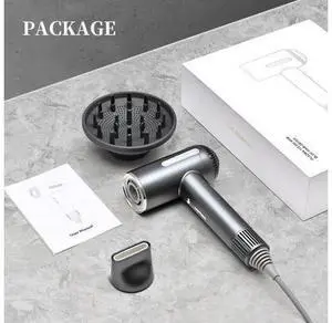 Hair Dryer,1600W High Speed Ionic Blow Dryer with Diffuser,Plasma Hair Dryer with Facial Mode(Silver Gray) Hair Dryer,1600W High Speed Ionic Blow Dryer with Diffuser,Plasma Hair Dryer with Facial Mode(Silver Gray)