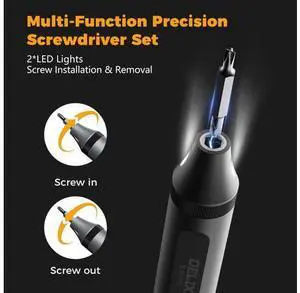 3.7V Electric Screwdriver Kit, 48-in-1 Dual-Head Precision Screwdriver Set with Manual and 170 RPM Electric Screwdriver, USB Rechargeable, Ideal for Precision Electronics Repair 3.7V Electric Screwdriver Kit, 48-in-1 Dual-Head Precision Screwdriver Set with Manual and 170 RPM Electric Screwdriver, USB Rechargeable, Ideal for Precision Electronics Repair