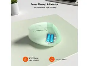 EM18 Wireless Ergonomic Vertical Mouse, Ergo Design, Bluetooth Cordless Mouse, Silent Click, 5-Level Adjustable DPI, Carpal Tunnel Mice for Computer, PC, Mac, Laptop, Green EM18 Wireless Ergonomic Vertical Mouse, Ergo Design, Bluetooth Cordless Mouse, Silent Click, 5-Level Adjustable DPI, Carpal Tunnel Mice for Computer, PC, Mac, Laptop, Green