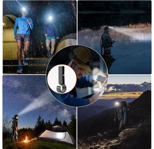 Headlamp Rechargeable 2Pack 150000LM Bright Head Lamp Adjustable Focus Headlight Outdoor 4Mode Head Lights for Forehead 90° LED Headlamp Waterproof Headlamps for Adults Camping Hiking Hard Hat Headlamp Rechargeable 2Pack 150000LM Bright Head Lamp Adjustable Focus Headlight Outdoor 4Mode Head Lights for Forehead 90° LED Headlamp Waterproof Headlamps for Adults Camping Hiking Hard Hat