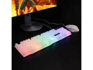 RGB Gaming Keyboard and Mouse Combo,USB Wired Light Up Keyboard, Rainbow LED Lit Backlight Keyboard Mouse Set for Computer Windows PC PS4 Xbox Laptop iMac Resberry Pi RGB Gaming Keyboard and Mouse Combo,USB Wired Light Up Keyboard, Rainbow LED Lit Backlight Keyboard Mouse Set for Computer Windows PC PS4 Xbox Laptop iMac Resberry Pi