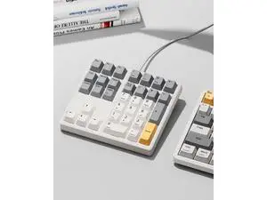 Mechanical Number Pad, 34 Key Hot Swappable Numpad Brown Switches, USB Wired Numeric Keypad with PBT Keycaps White Backlit Number Pad for Laptop, MacBook,PC Desktop Mechanical Number Pad, 34 Key Hot Swappable Numpad Brown Switches, USB Wired Numeric Keypad with PBT Keycaps White Backlit Number Pad for Laptop, MacBook,PC Desktop