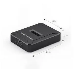 M.2 NVMe & SATA to USB-C Adapter/Reader, 10Gbps External NVMe Enclosure for 2230/2242/2260/2280 SSDs, Plug & Play Portable M.2 Docking Station with Included USB-C Cable M.2 NVMe & SATA to USB-C Adapter/Reader, 10Gbps External NVMe Enclosure for 2230/2242/2260/2280 SSDs, Plug & Play Portable M.2 Docking Station with Included USB-C Cable