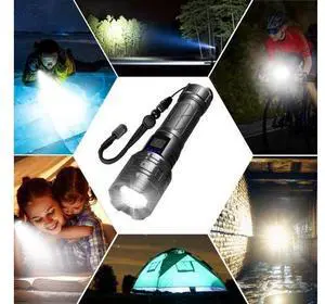 Rechargeable Flashlights High Lumens, Powerful Tactical Flashlights, 5 Modes LED Flashlight Adjustable, Brightest Flashlight Waterproof, Handheld Flash Light for Emergencies, Home, Camping, Hiking Rechargeable Flashlights High Lumens, Powerful Tactical Flashlights, 5 Modes LED Flashlight Adjustable, Brightest Flashlight Waterproof, Handheld Flash Light for Emergencies, Home, Camping, Hiking