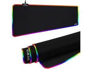 RGB Gaming Mouse Pad 31.5 x 11.8 Inch Oversized Mouse Mat with 12 Light Modes Non-Slip Rubber Base Large Keyboard Pad for PC Gaming Office Black RGB Gaming Mouse Pad 31.5 x 11.8 Inch Oversized Mouse Mat with 12 Light Modes Non-Slip Rubber Base Large Keyboard Pad for PC Gaming Office Black