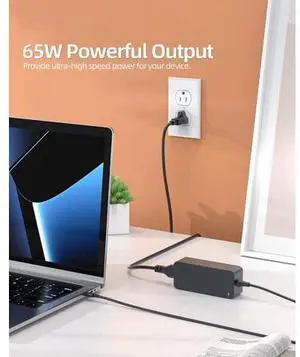 Charger Fit for Laptop USB C - New Version - 10Ft Extended Sturdy Cable Power Light (UL Certified Safety) PD Fast Charging Thinkpad Yoga 65W 45W Charger Fit for Laptop USB C - New Version - 10Ft Extended Sturdy Cable Power Light (UL Certified Safety) PD Fast Charging Thinkpad Yoga 65W 45W