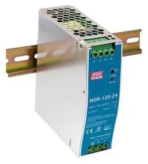 MEAN WELL NDR-120-48 Single Output Industrial DIN Rail Power Supply, 48 Volts 2.5 Amps 120 Watts MEAN WELL NDR-120-48 Single Output Industrial DIN Rail Power Supply, 48 Volts 2.5 Amps 120 Watts