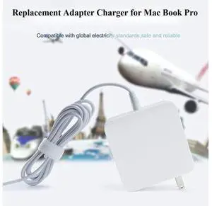 Replacement for MacBook Pro Charger, 60W Magnetic L-Tip Power Adapter for Mac Book and Mac Book Pro 13-inch (Before Mid 2012 Models) Replacement for MacBook Pro Charger, 60W Magnetic L-Tip Power Adapter for Mac Book and Mac Book Pro 13-inch (Before Mid 2012 Models)