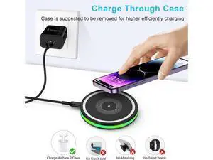 Wireless Charger for Android Fast Wireless Phone Charger Charging Pad Wireless Fast Charger for Galaxy S25 Ultra S25 Plus S25 S24 S23 S22 S21 S20 S10 iPhone 16 Pro Max Plus 15 14 13 12 Wireless Charger for Android Fast Wireless Phone Charger Charging Pad Wireless Fast Charger for Galaxy S25 Ultra S25 Plus S25 S24 S23 S22 S21 S20 S10 iPhone 16 Pro Max Plus 15 14 13 12