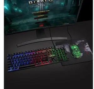 CHONCHOW Gaming Keyboard and Mouse Led Backlit USB Wired with Light Up 104Key 3600DPI 2 Side Button Mouse Keyboard Mechanical Feeling Compatible with PC Mac OS Xbox Ps4 Ps5 with Mousepad CHONCHOW Gaming Keyboard and Mouse Led Backlit USB Wired with Light Up 104Key 3600DPI 2 Side Button Mouse Keyboard Mechanical Feeling Compatible with PC Mac OS Xbox Ps4 Ps5 with Mousepad
