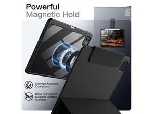 JETech Magnetic Detachable Case for iPad Pro 11-Inch M5/M4 (2025/2024) with Pencil Holder, Removable Rotating Clear Cover, Portrait/Landscape Stand with Raised Screen View (Black) JETech Magnetic Detachable Case for iPad Pro 11-Inch M5/M4 (2025/2024) with Pencil Holder, Removable Rotating Clear Cover, Portrait/Landscape Stand with Raised Screen View (Black)
