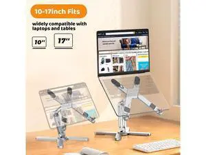 Moallia Laptop Stand with 360 Rotating Base, Computer Notebook Laptop Riser Metal Holder for Desk Collaborative Work, Fully Foldable for Easy Storage, Fits All MacBook, Laptops up to 16 inches Moallia Laptop Stand with 360 Rotating Base, Computer Notebook Laptop Riser Metal Holder for Desk Collaborative Work, Fully Foldable for Easy Storage, Fits All MacBook, Laptops up to 16 inches