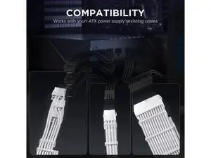 AsiaHorse 12VHPWR Cable Extension Kit, 16AWG Pcie 5.0 PSU Cable Extension Kit Soft Braided Power Supply Cable Extension, 24pin ATX /4+4pin EPS /12+4pin 30CM Length with Cable Combs AsiaHorse 12VHPWR Cable Extension Kit, 16AWG Pcie 5.0 PSU Cable Extension Kit Soft Braided Power Supply Cable Extension, 24pin ATX /4+4pin EPS /12+4pin 30CM Length with Cable Combs