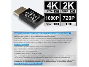 4K 120Hz HDMI 2.1 Dummy Plug High-Resolution Virtual Display Emulator for PC, VR Headsets & Cryptocurrency Mining | Supports 8K @30Hz, Headless Ghost Display Adapter-2P 4K 120Hz HDMI 2.1 Dummy Plug High-Resolution Virtual Display Emulator for PC, VR Headsets & Cryptocurrency Mining | Supports 8K @30Hz, Headless Ghost Display Adapter-2P