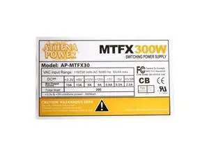 Athena Power AP-MTFX30 300W TFX Form Factor Power Supply Athena Power AP-MTFX30 300W TFX Form Factor Power Supply