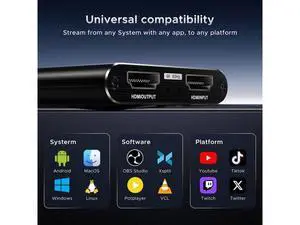 Video Capture Card, Audio Video Capture Card, USB 3.0 Capture Card 4K HDMI Loop-Out, 1080P 60FPS/2K 30FPS Video Game Capture for Streaming Works for PS5/Switch/Camera/PC/OBS(Black) Video Capture Card, Audio Video Capture Card, USB 3.0 Capture Card 4K HDMI Loop-Out, 1080P 60FPS/2K 30FPS Video Game Capture for Streaming Works for PS5/Switch/Camera/PC/OBS(Black)