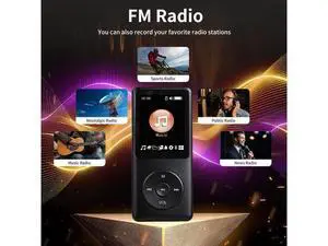 128GB MP3 Player,with Bluetooth 5.2, Music Player with Built-in HD Speaker, Voice Recorder, HiFi Sound, E-Book, Earphones Included 128GB MP3 Player,with Bluetooth 5.2, Music Player with Built-in HD Speaker, Voice Recorder, HiFi Sound, E-Book, Earphones Included