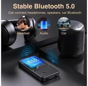 128GB Mp3 Player with Bluetooth 5.3 HiFi Sound, Mp3 Player with FM Radio, Mini Music Player for Kids Adults, Earphones Included, TF Card can be Inserted 128GB Mp3 Player with Bluetooth 5.3 HiFi Sound, Mp3 Player with FM Radio, Mini Music Player for Kids Adults, Earphones Included, TF Card can be Inserted